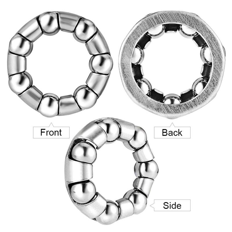 Jaceyon Bicycle Bearing 3/16" x 7 Bike Wheel Bearings Retainer, Replacement Bike Parts 4Pcs Repair Accessories for Bike Front Rear Axle - Image 2